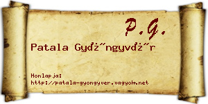 Patala Gyöngyvér névjegykártya